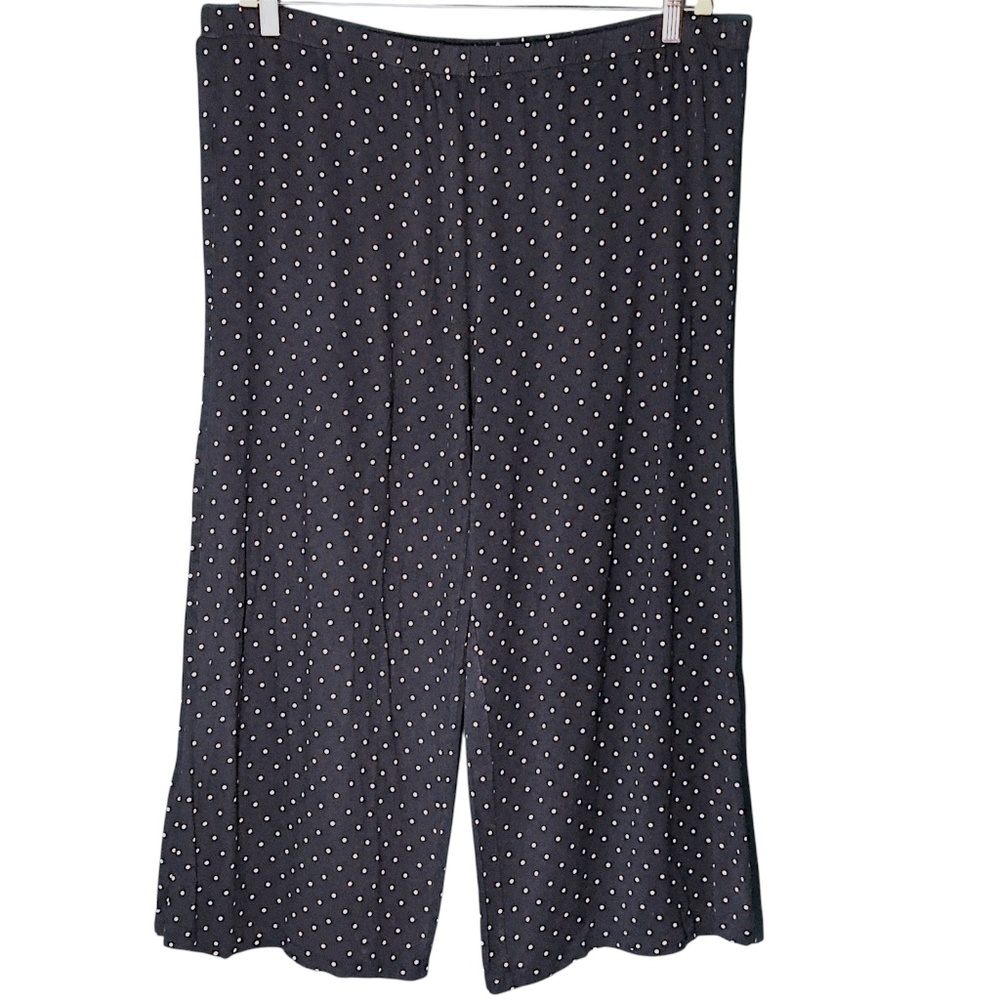 Ann Taylor Factory Navy Polka Dot Lounge Pants XL
